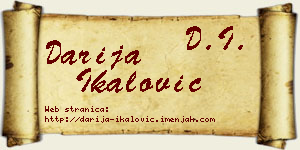 Darija Ikalović vizit kartica